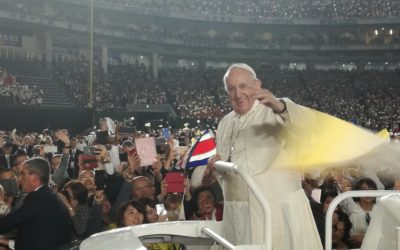 Flame of Hope Lights Pope Mass in Tokyo
